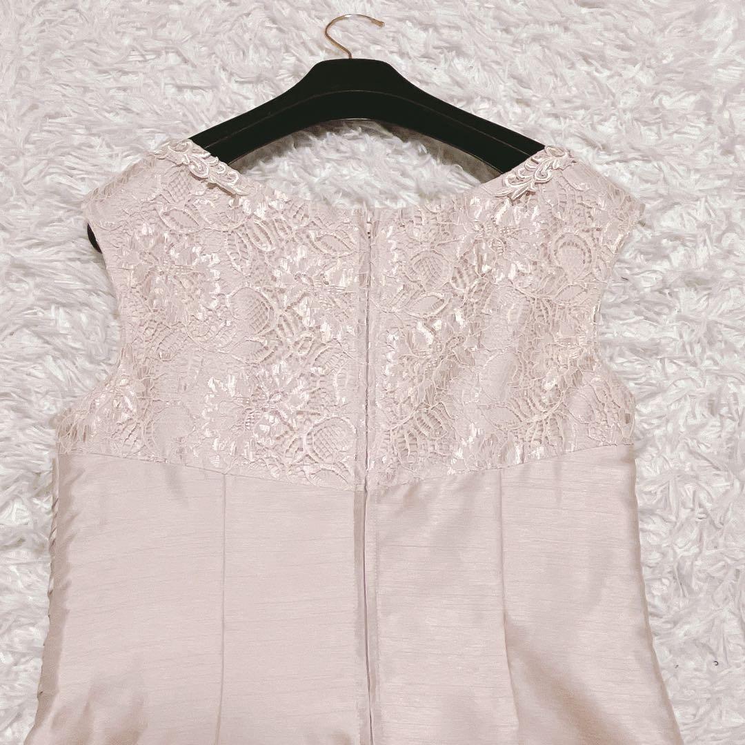 高級 東京ソワール マザーズ ドレス ロング ドレス レース ボレロ ベージュ