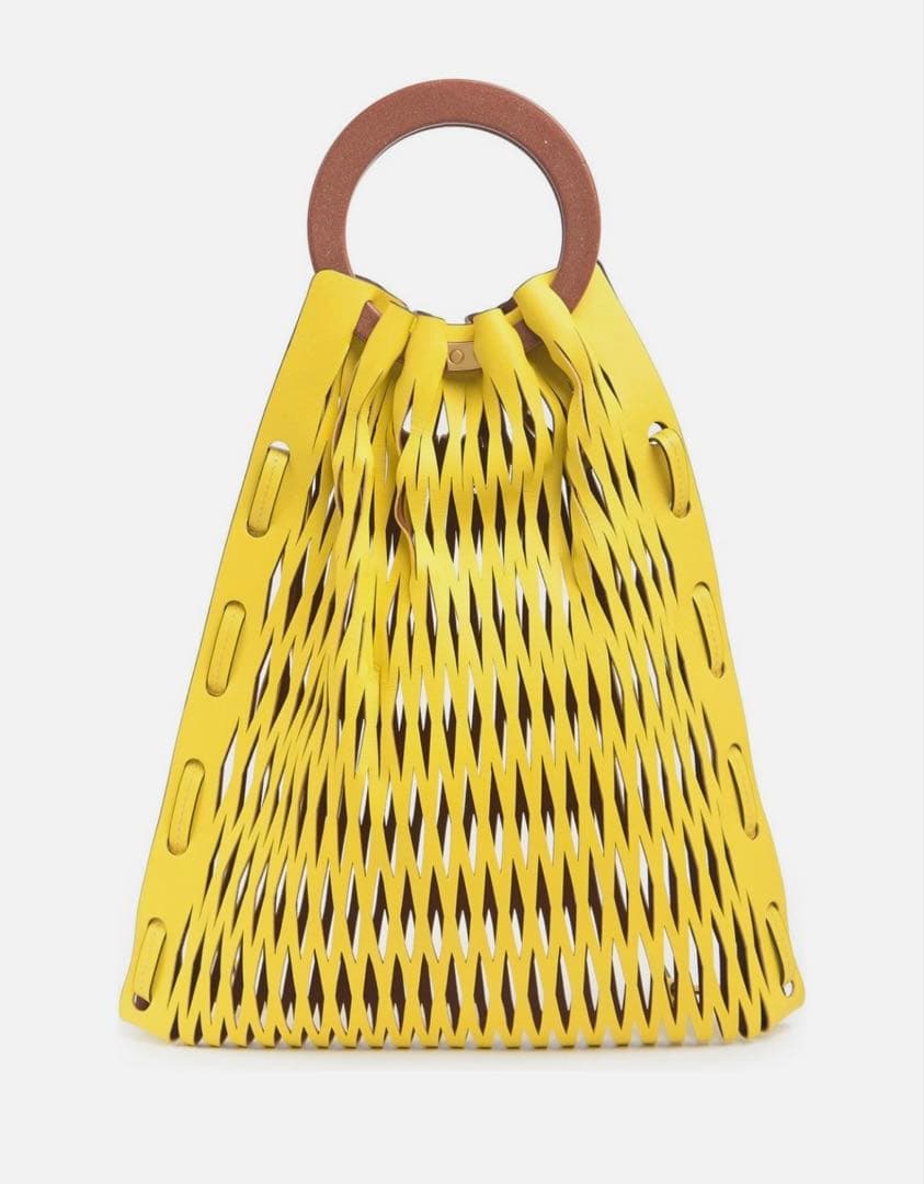 1回短時間使用　メッシュデザイン かごバッグ