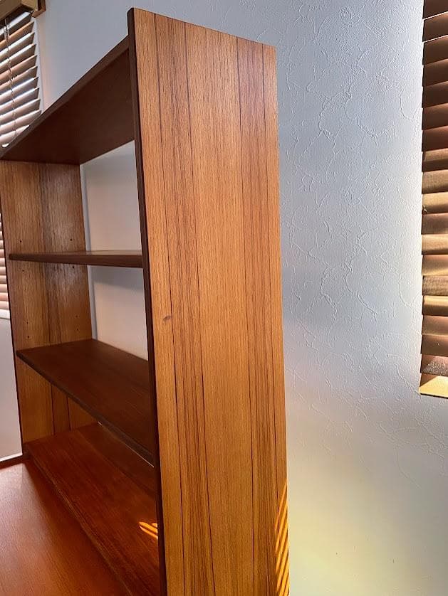 1960s デンマーク チーク キャビネットオープンハイシェルフ仕上済