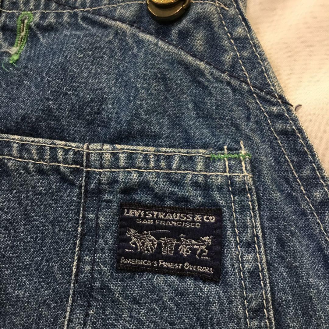 いくまる　リーバイス美品　90Sオーバーオールアメリカ製ビンテージLサイズ