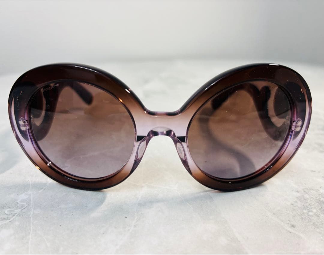 美品【PRADA】プラダ　ミニマルバロック　バタフライ　サングラス　パープル