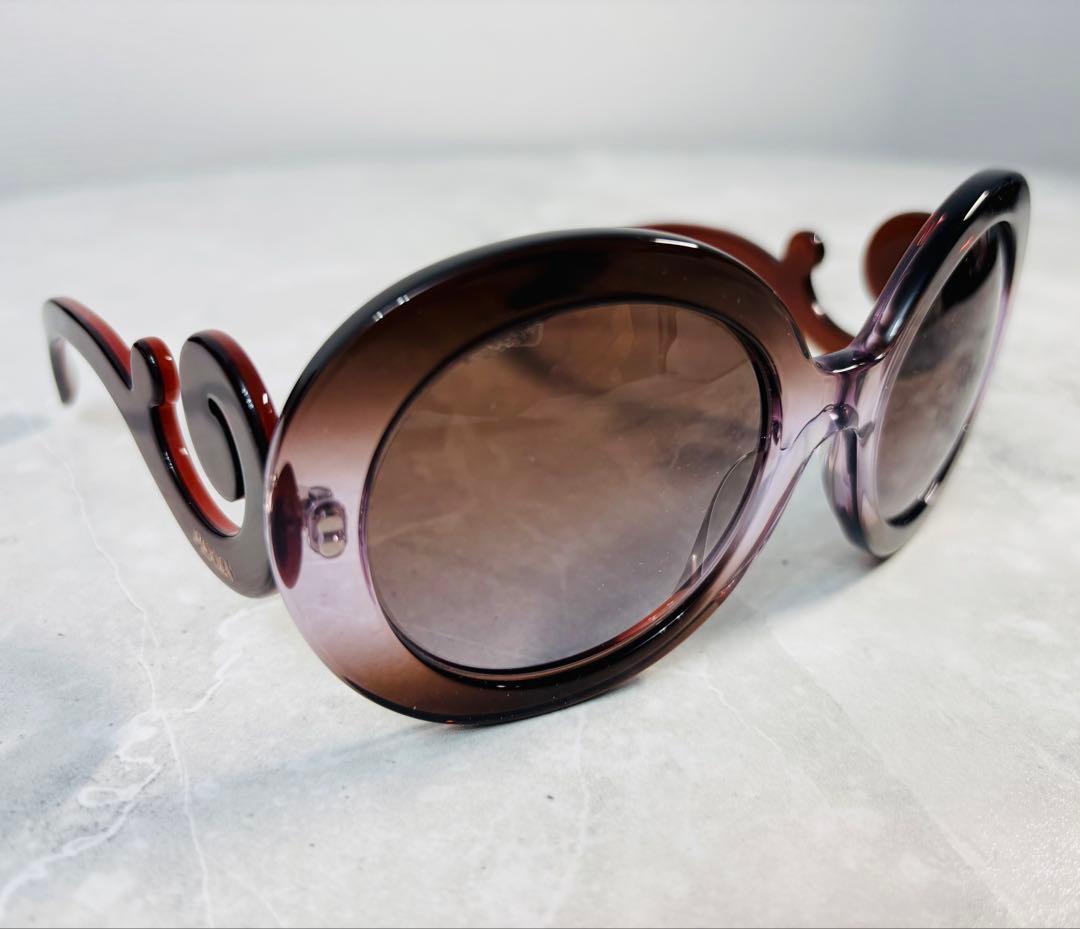 美品【PRADA】プラダ　ミニマルバロック　バタフライ　サングラス　パープル