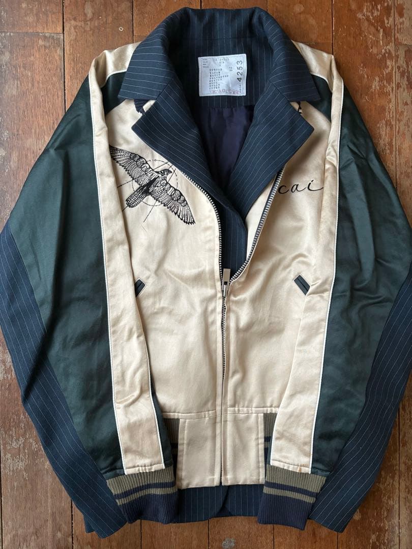 Sacai 19ss Dr.woo ドッキング スカジャン サイズ1