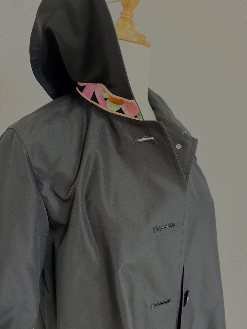 【美品】シルク LEONARD テーラードジャケット M ブラック