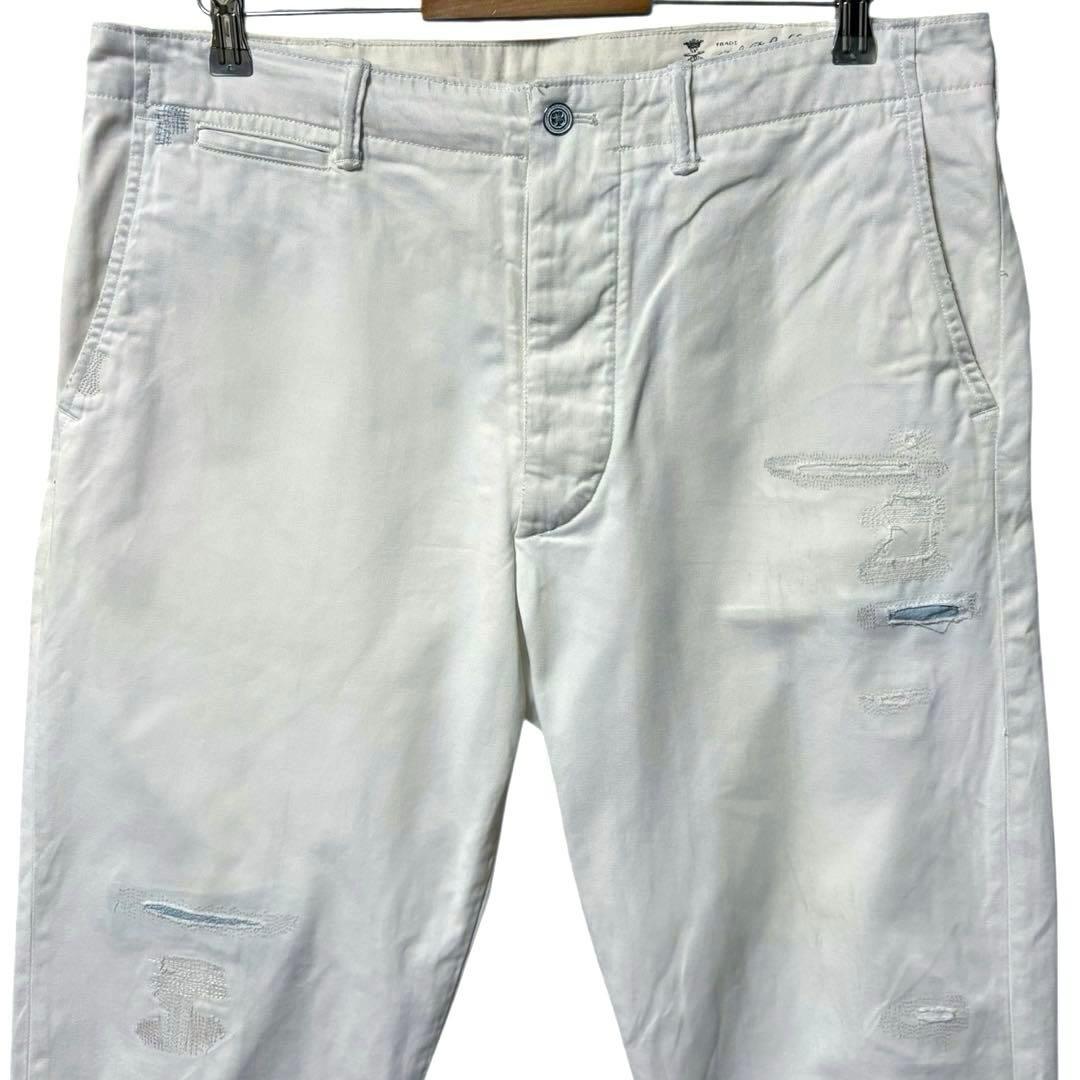 POLO RALPH LAUREN リペアリメイク加工 チノトラウザー