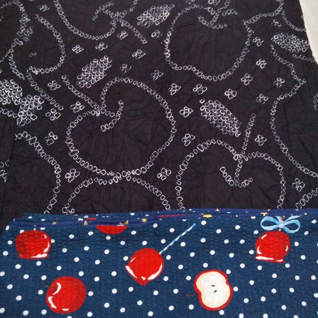 りんご柄 有松絞り浴衣 ※新品