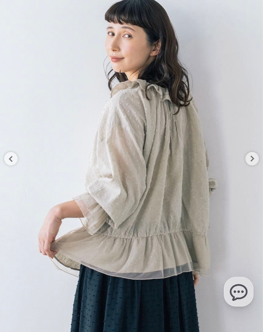 2点セット　kazumi×Samansa Mos2 ブラウス&ベスト