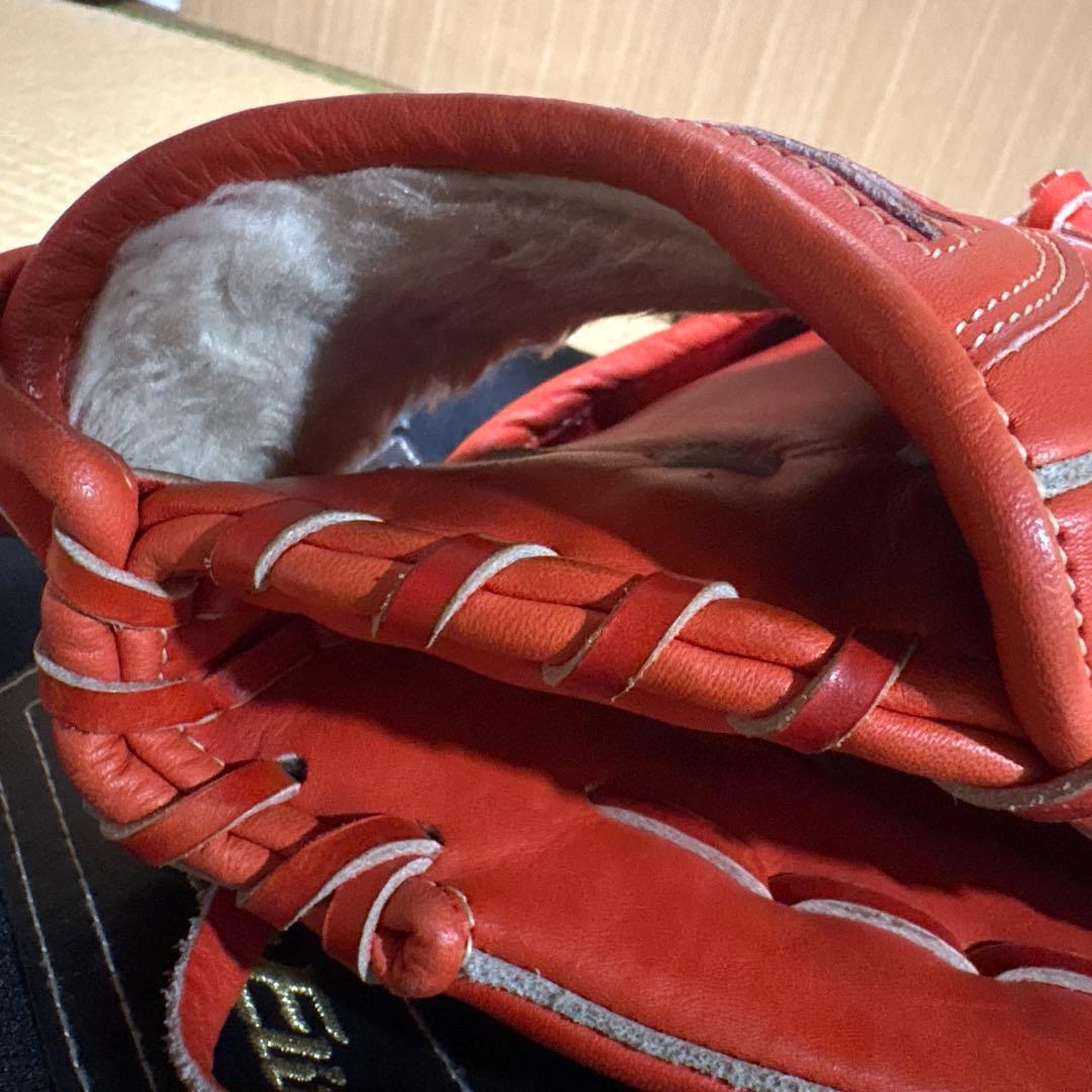 t*o様 Mizuno Global Elite 軟式グローブ 内野手用 オレン