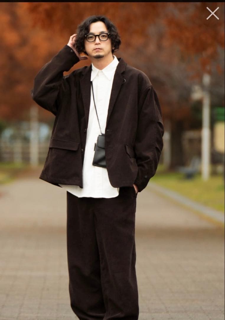 daiwa pier39コーデュロイテーラードジャケット ブラウン サイズs