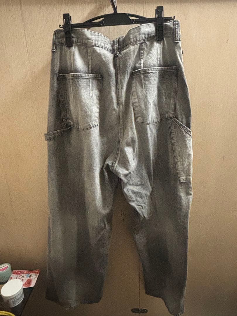 【ANCELLM】AGING PAINTER PANTS[BLACK]