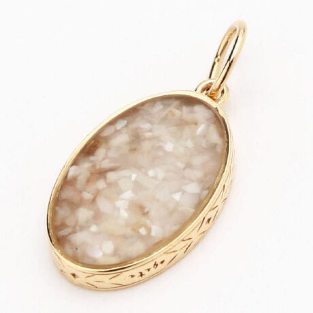 agete アガット K10 チャーム リバーシブル