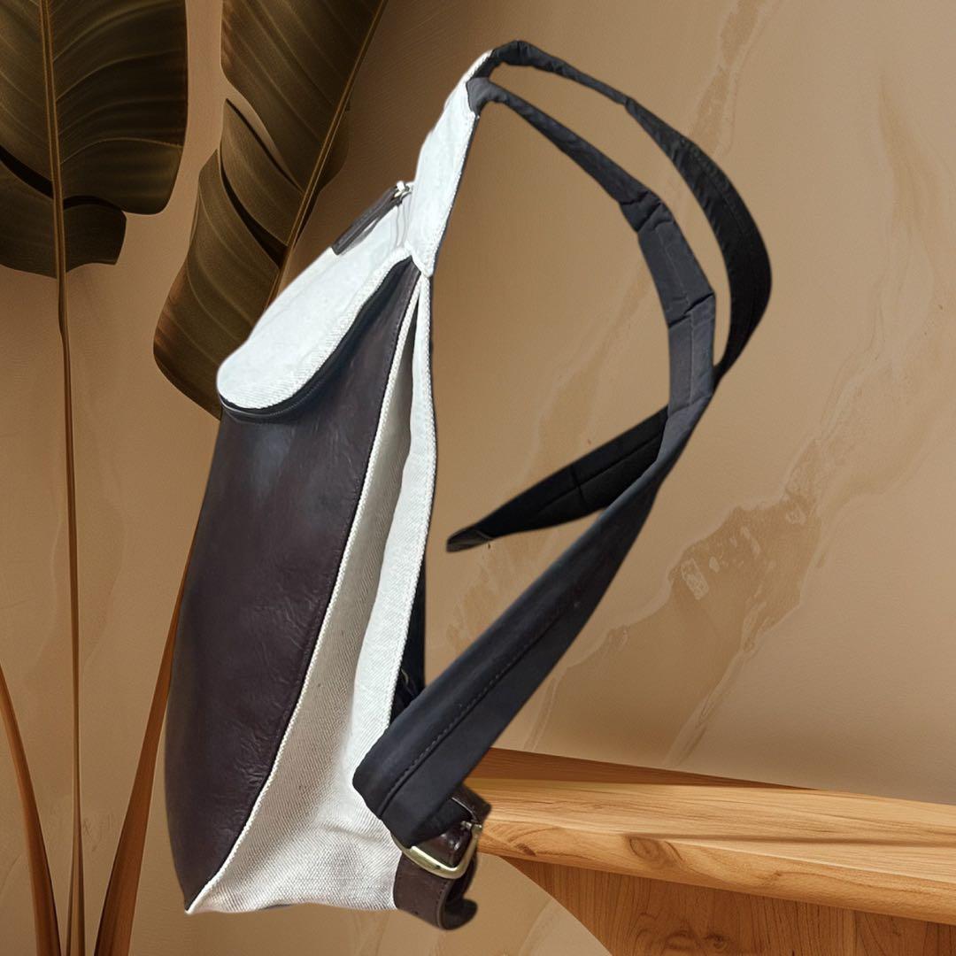 MESSAGE 蔵前街歩き リュック レザー 職人製 日本製 WH/BR