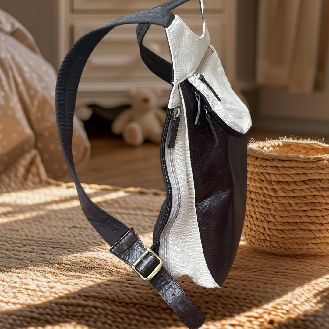 MESSAGE 蔵前街歩き リュック レザー 職人製 日本製 WH/BR