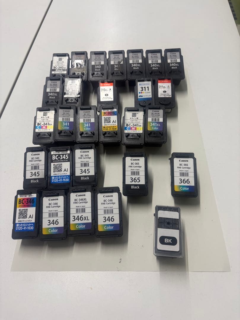 28個　310 311 340 341 346 など空インクカートリッジ