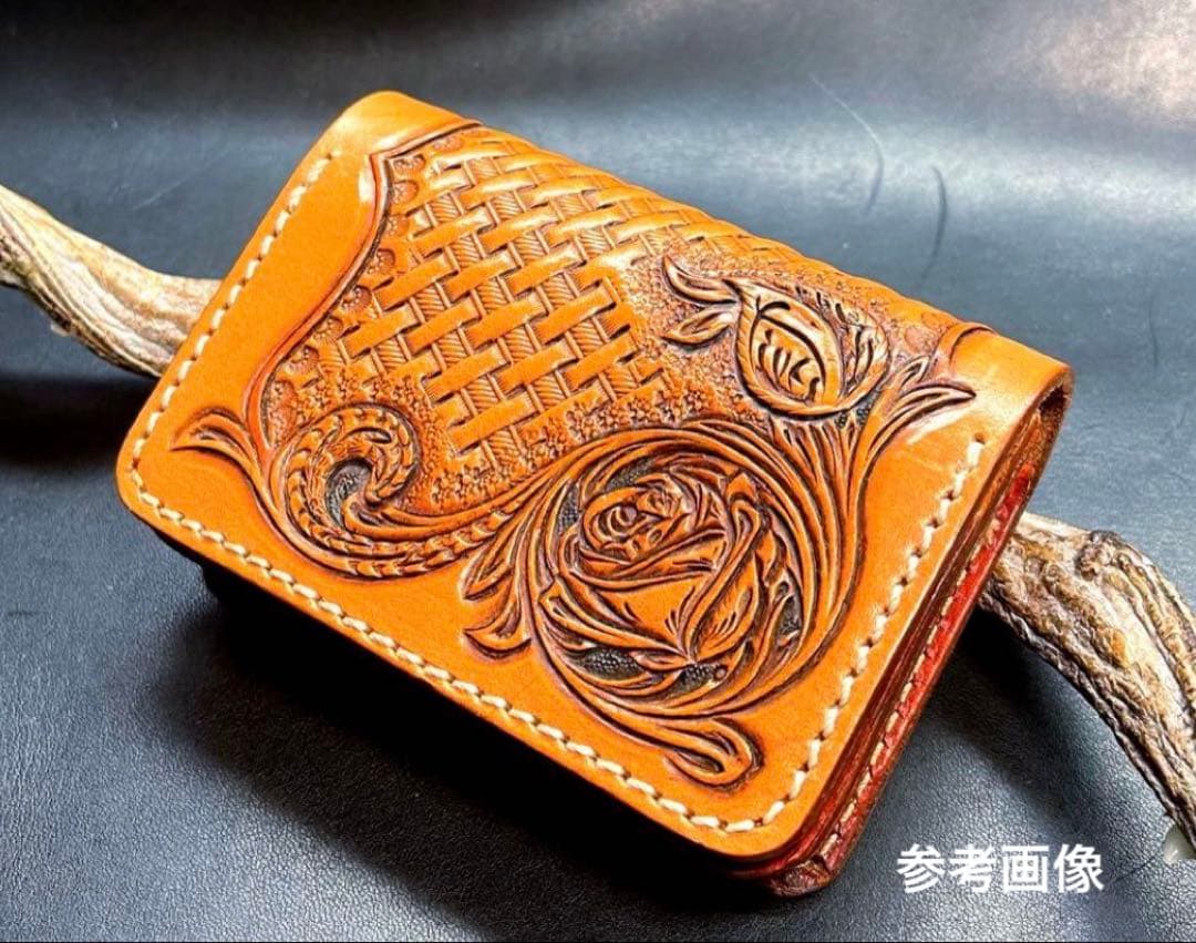 manun様オーダー　レザーカービング 2点