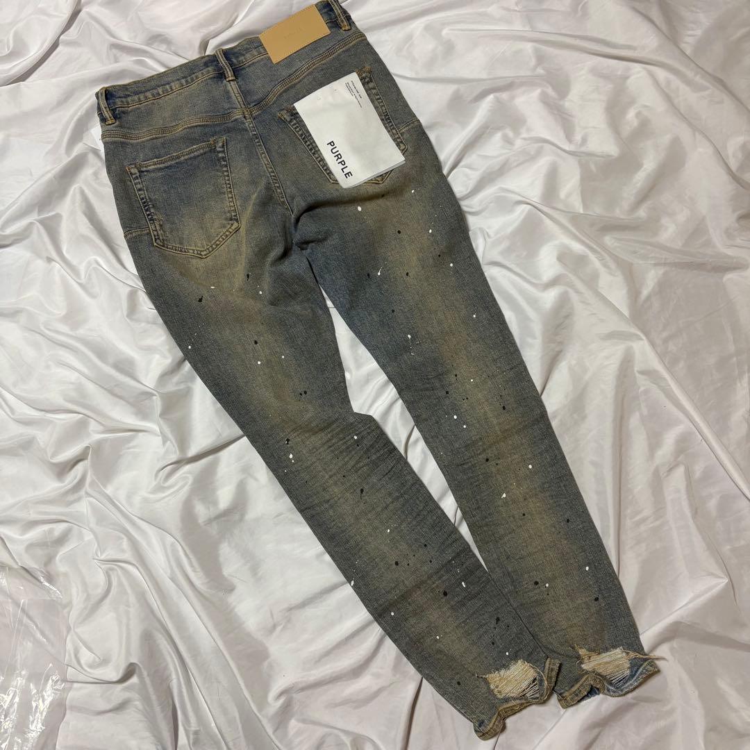 希少 即完売サイズ 30前後タグ パープルブランド ダメージ デニム