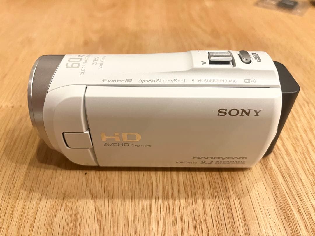 【美品】SONY(ソニー)HDR-CX480 ビデオカメラ ホワイト