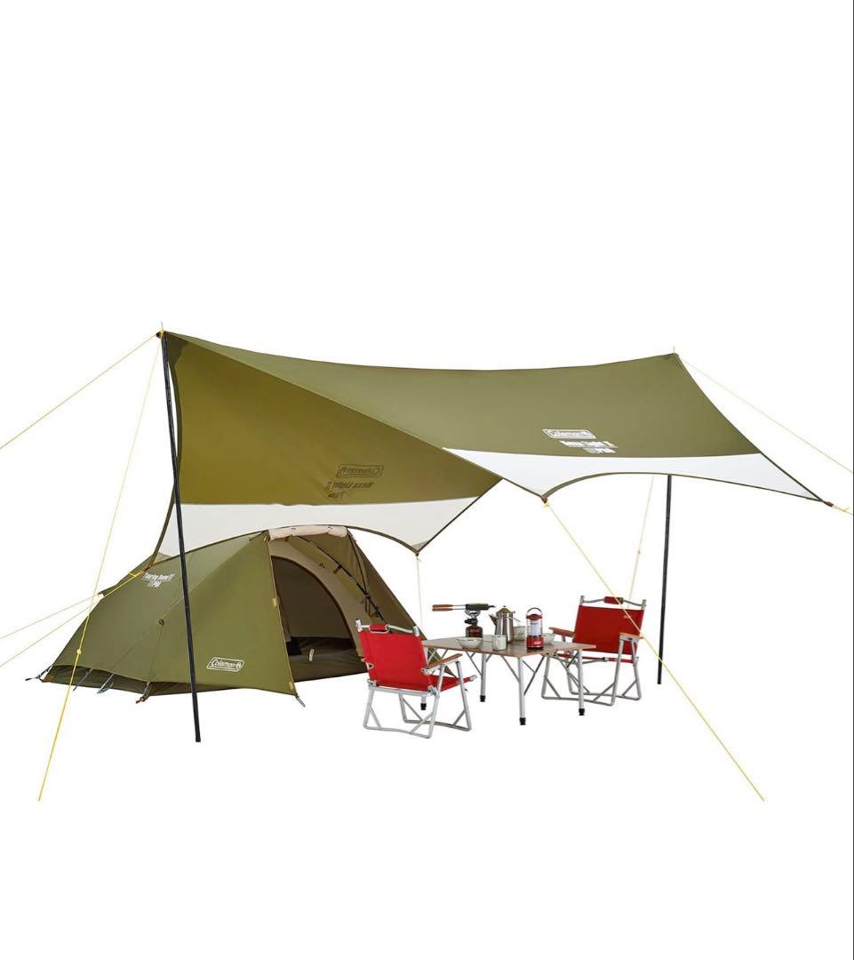 Coleman ツーリングテント オリーブグリーン　別売りキャノピーポール付き