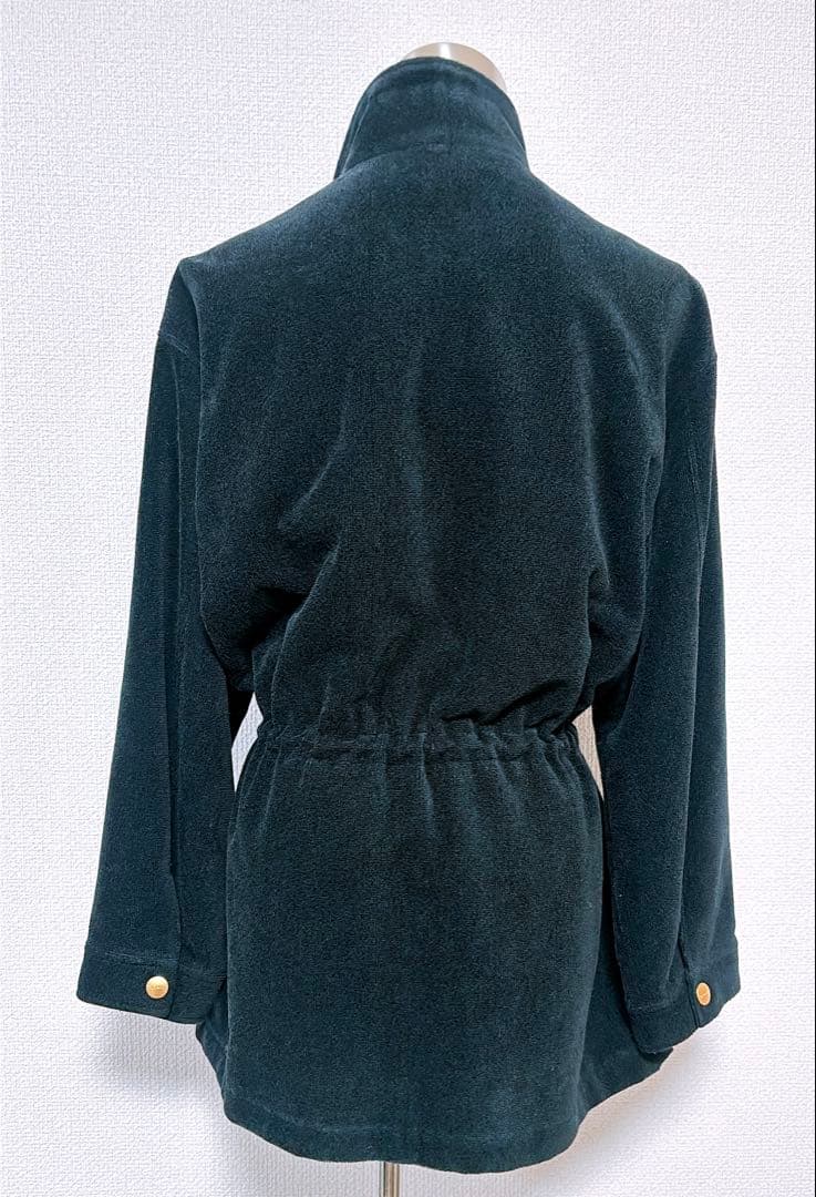 【Burberrys】モッズコート　ノバチェック　アウター　黒　レディースＭ相当