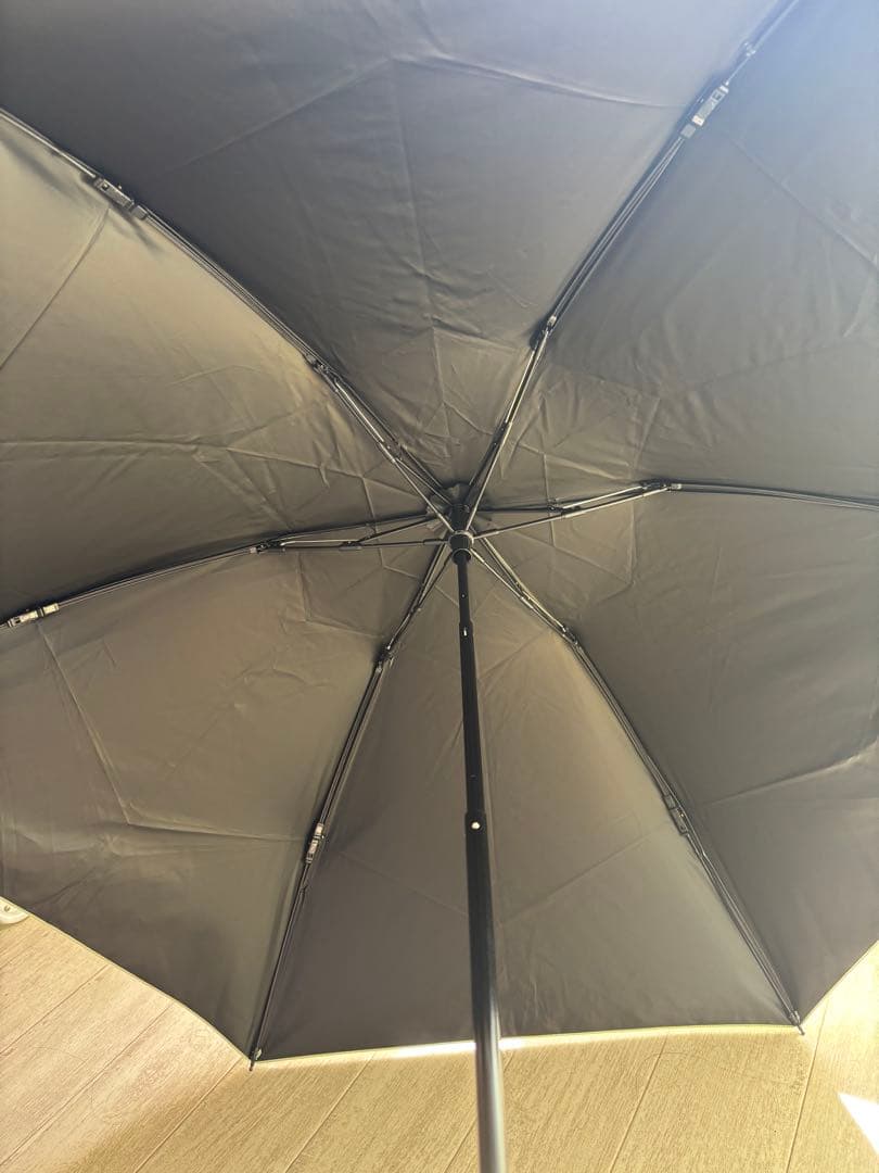 【サンバリア100】3段折り日傘 グリーン