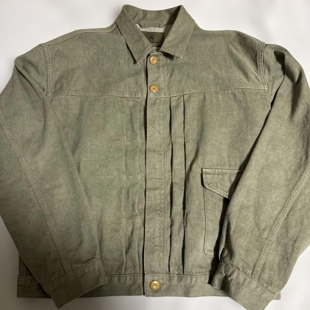 ナイジェルケーボン 40sデニムジャケット グリーン 48