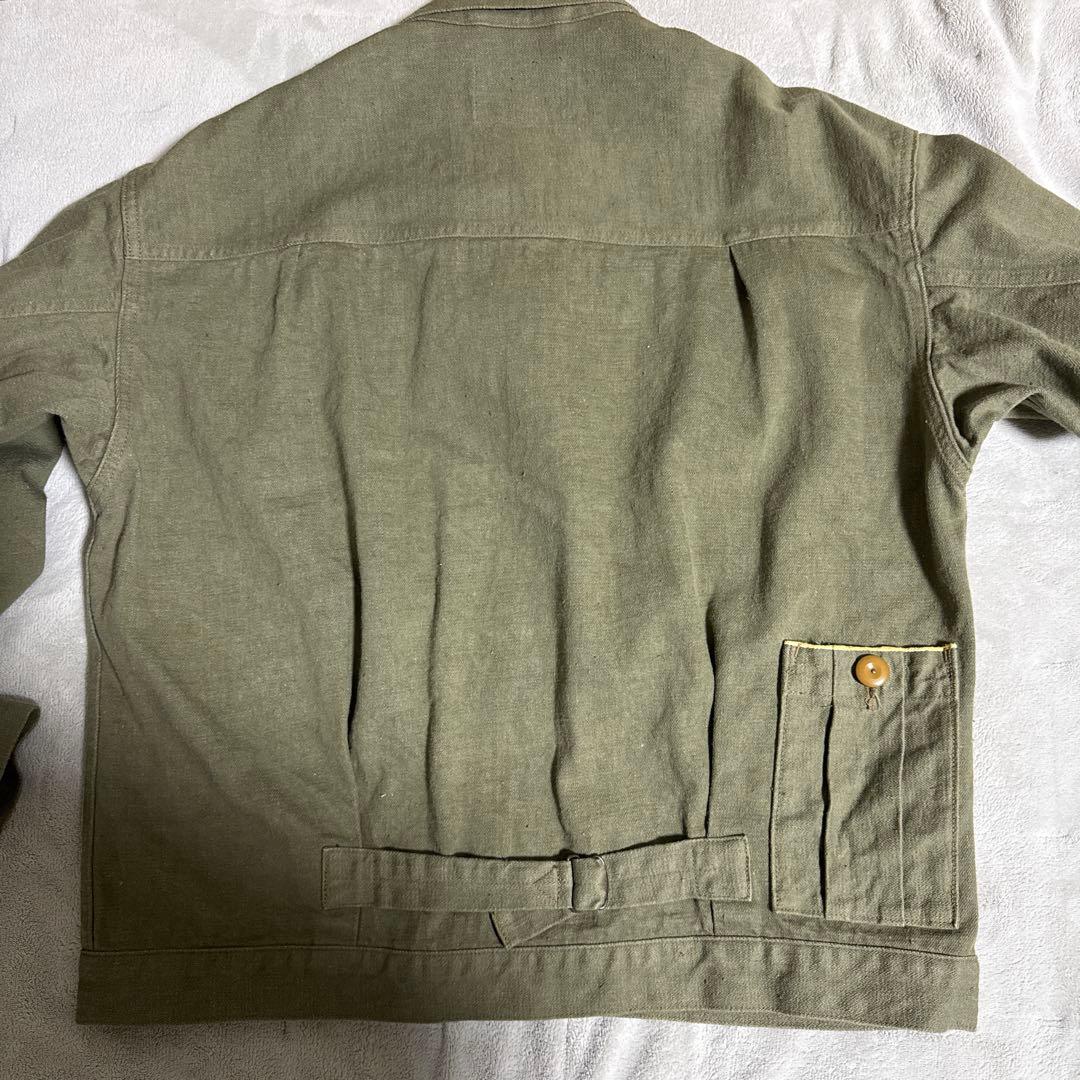 ナイジェルケーボン 40sデニムジャケット グリーン 48