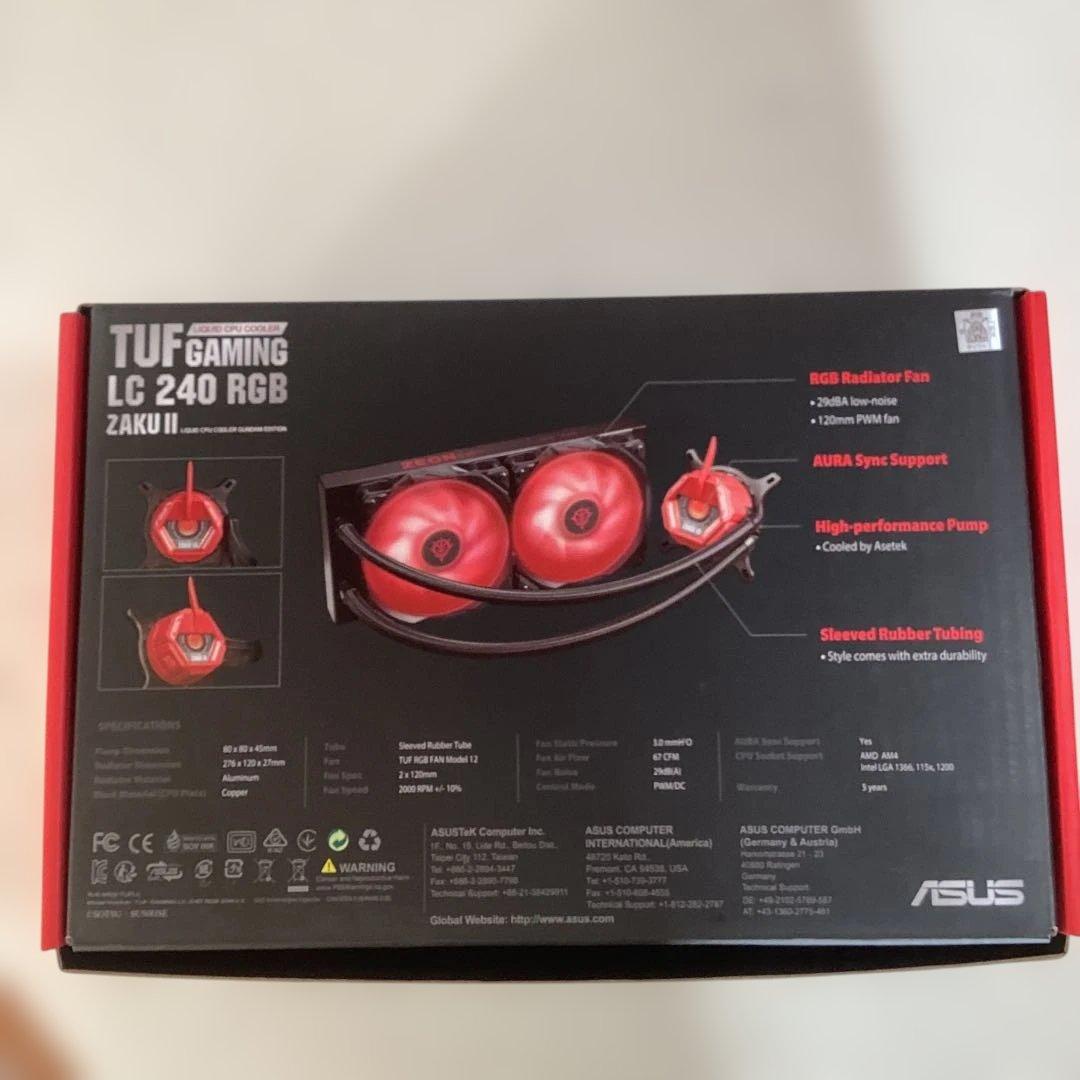 j*4様 ガンダムZAKU II TUF GAMING LC240RGB水冷CP