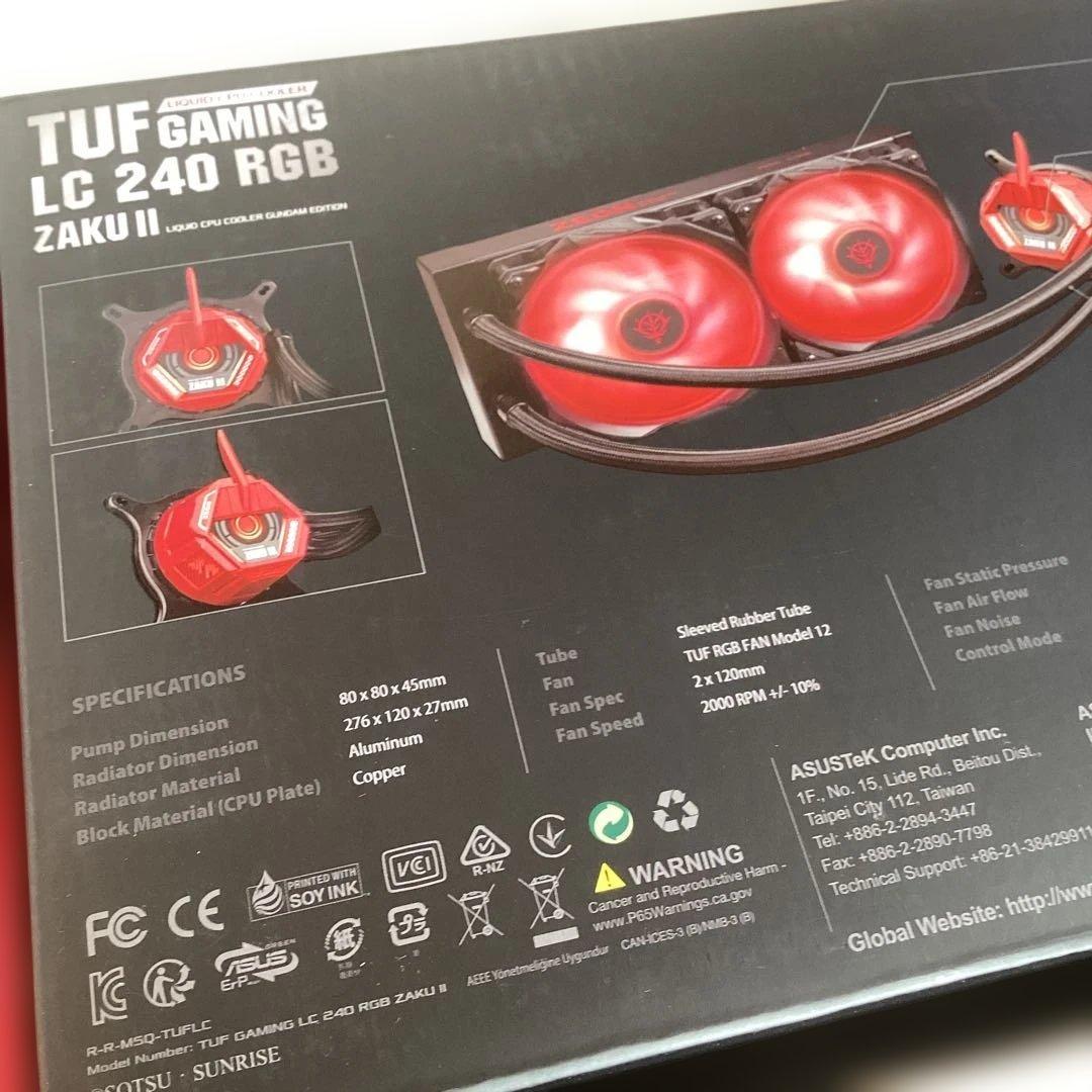 j*4様 ガンダムZAKU II TUF GAMING LC240RGB水冷CP