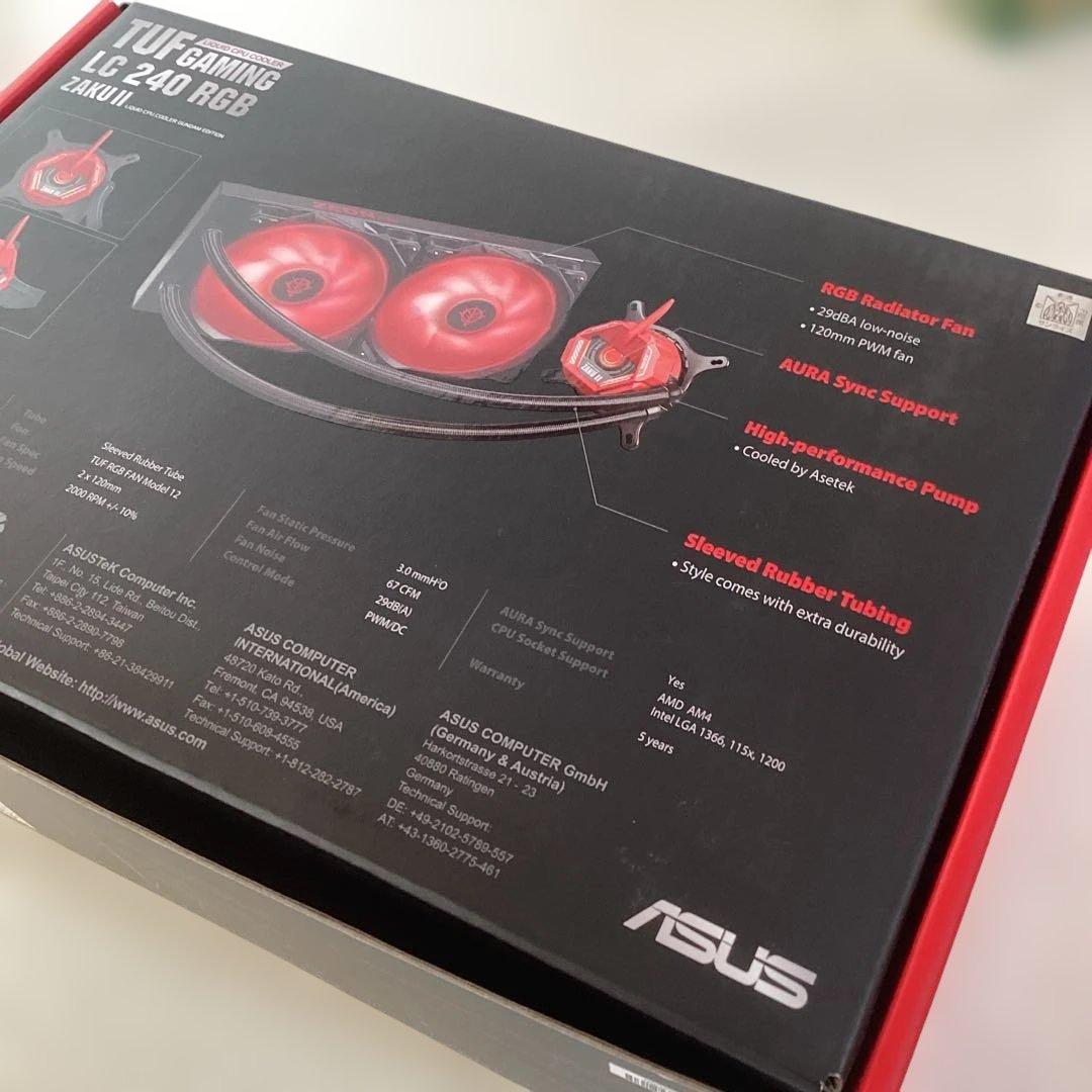 j*4様 ガンダムZAKU II TUF GAMING LC240RGB水冷CP