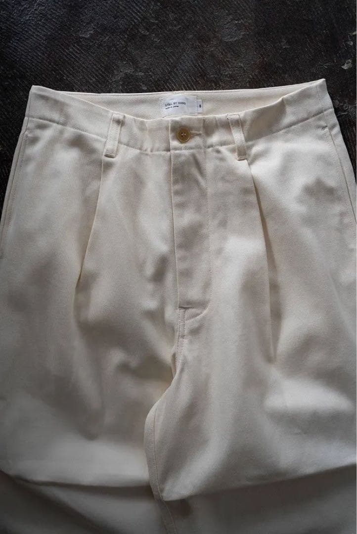 Still by hand 24SSコットンツイルワイドチノ