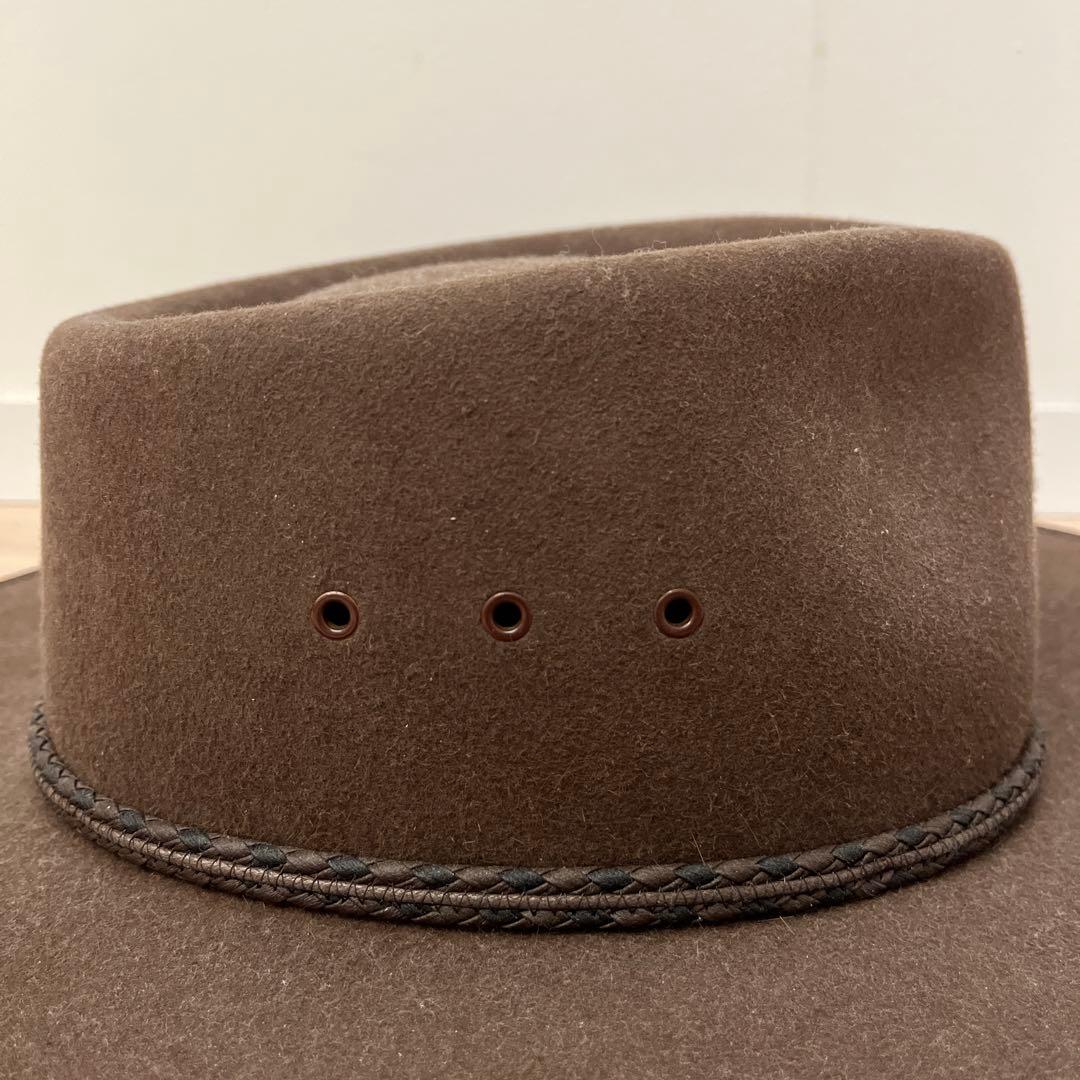 R.M.WILLIAMS AKUBRA ブラウン ウールハット