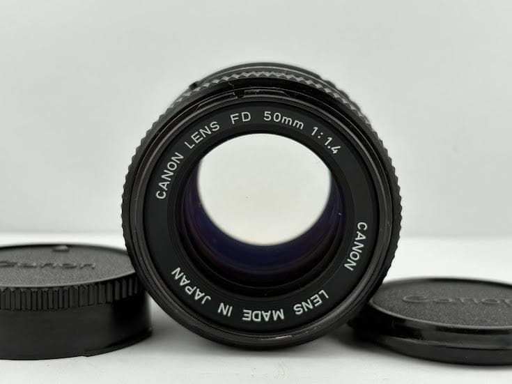 ★美品★キャノン CANON NEW FD 50mm F1.4 ★前後キャップ★