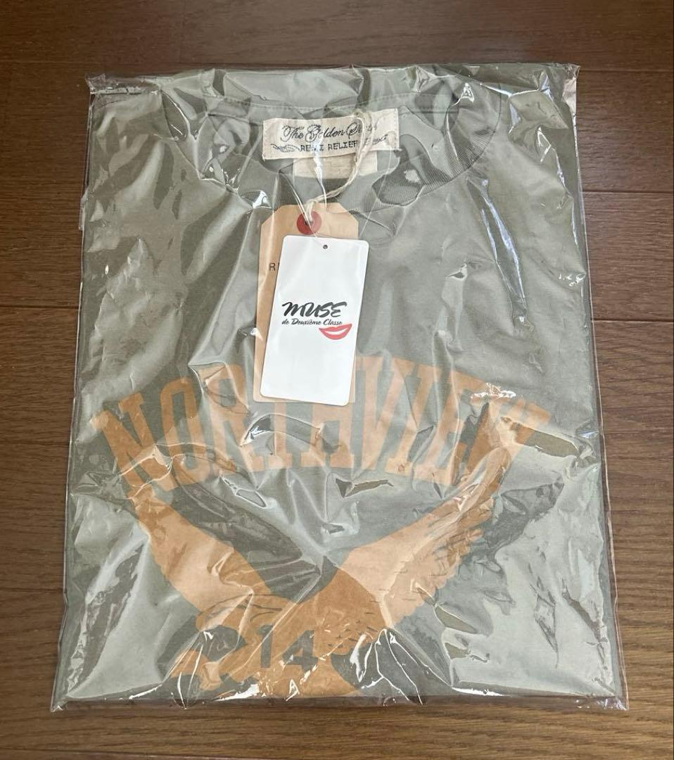新品【REMI RELIEF/レミレリーフ】NORTHVIEW Tシャツ☆カーキ