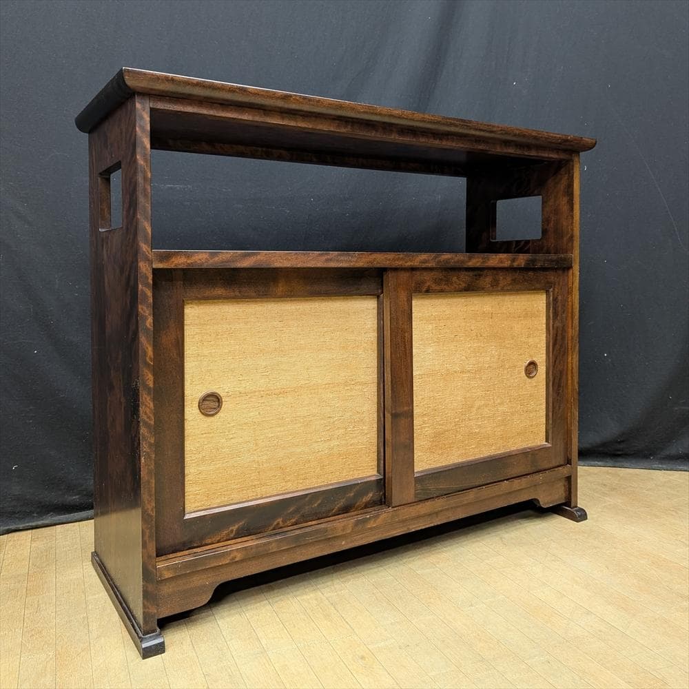 九州民芸家具　茶棚　飾り棚　茶箪笥　サイドボード　キャビネット　リビングボード