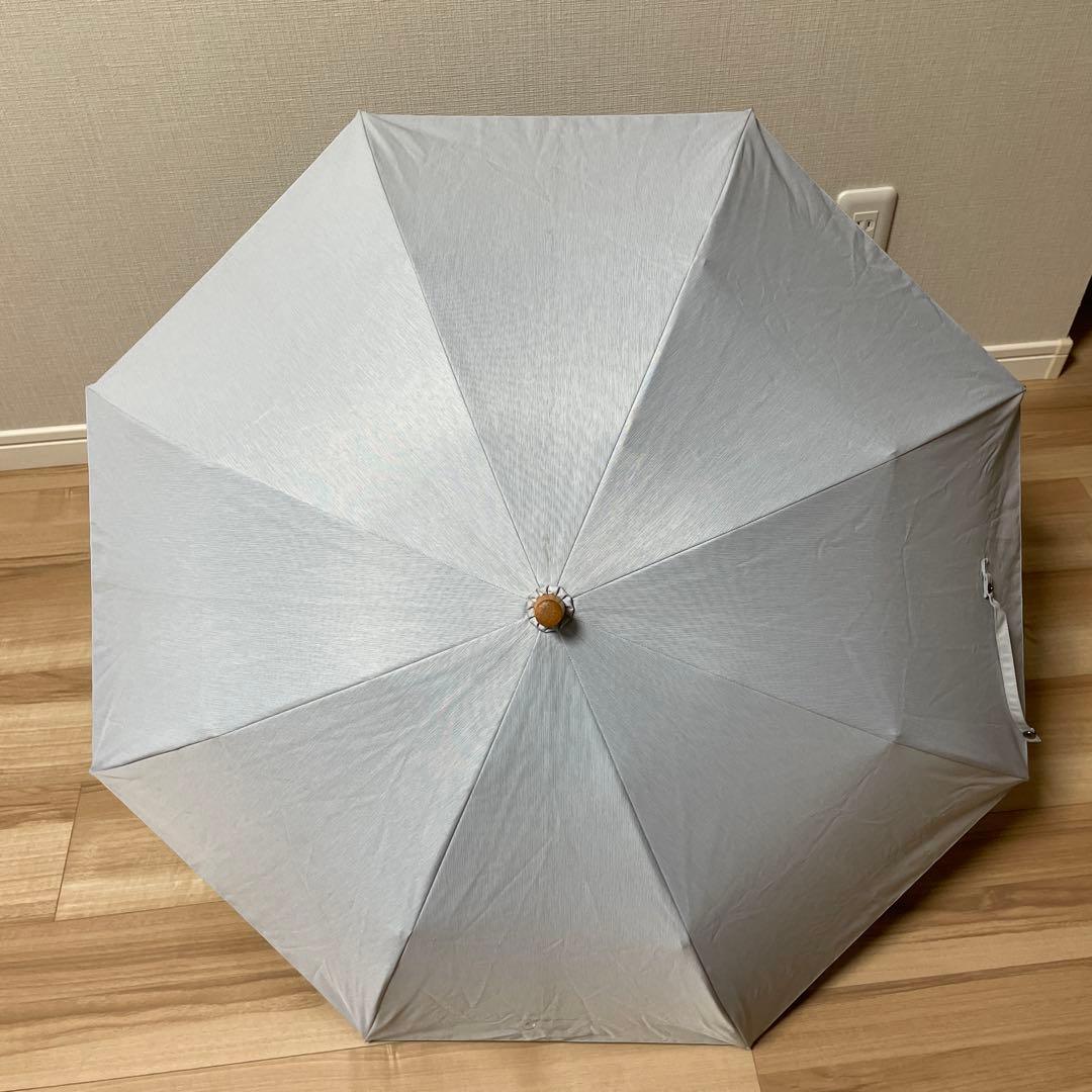 サンバリア100 折りたたみ日傘 ２段折 フロストブルー