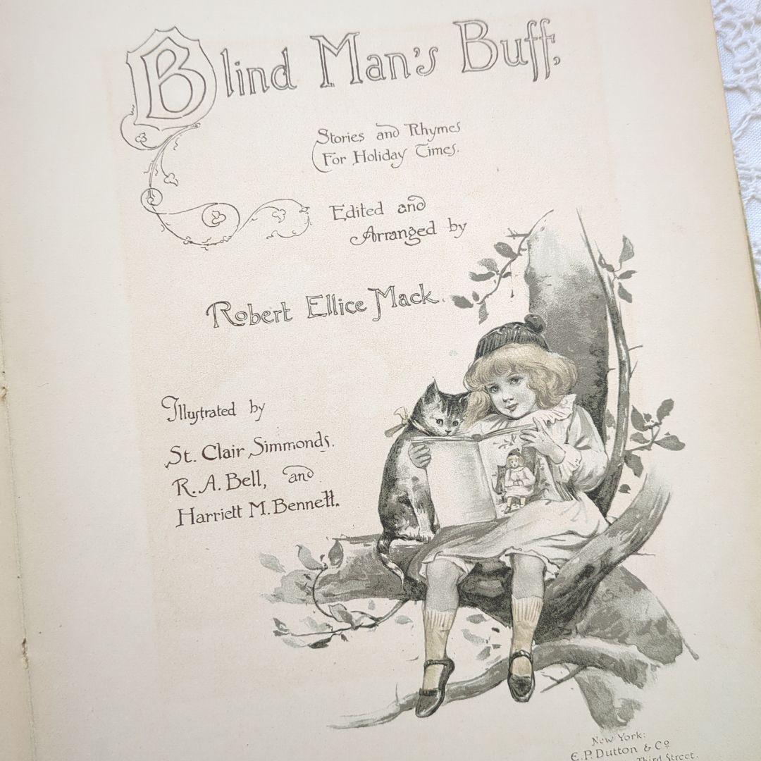 超稀少1891アーネストニスター絵本 初版本 洋書古書 児童書 ヴィクトリアン