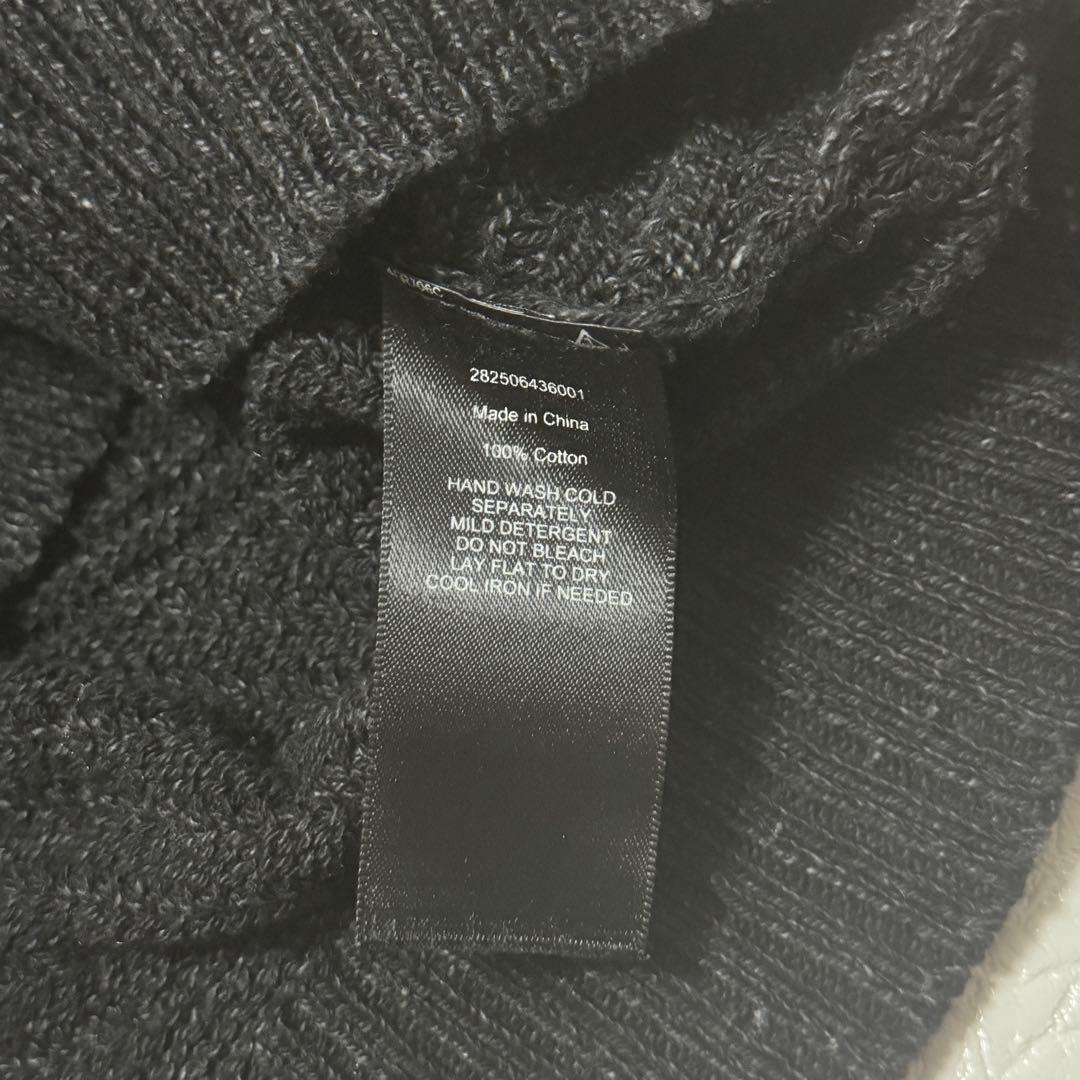 極美品 RRL ダブルアールエル インディゴ染 ケーブルニット セーター 黒