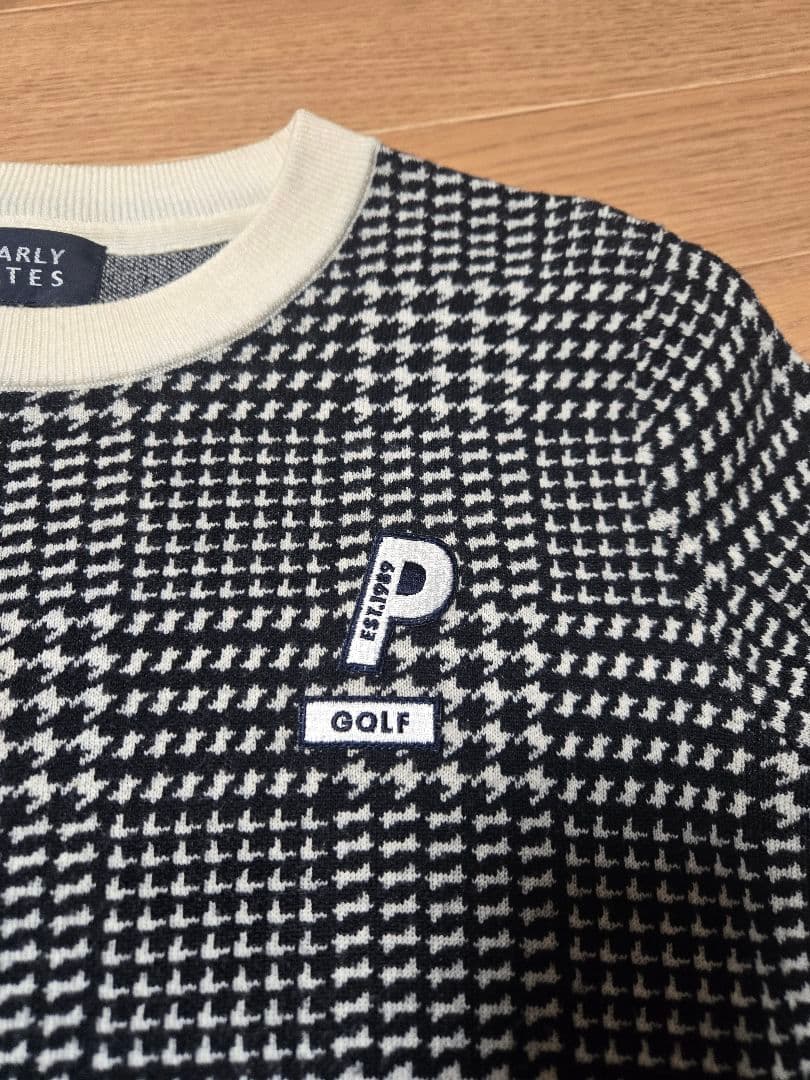❣️美品❣️パーリーゲイツPEARLY GATESチェック柄ニットセーター★0