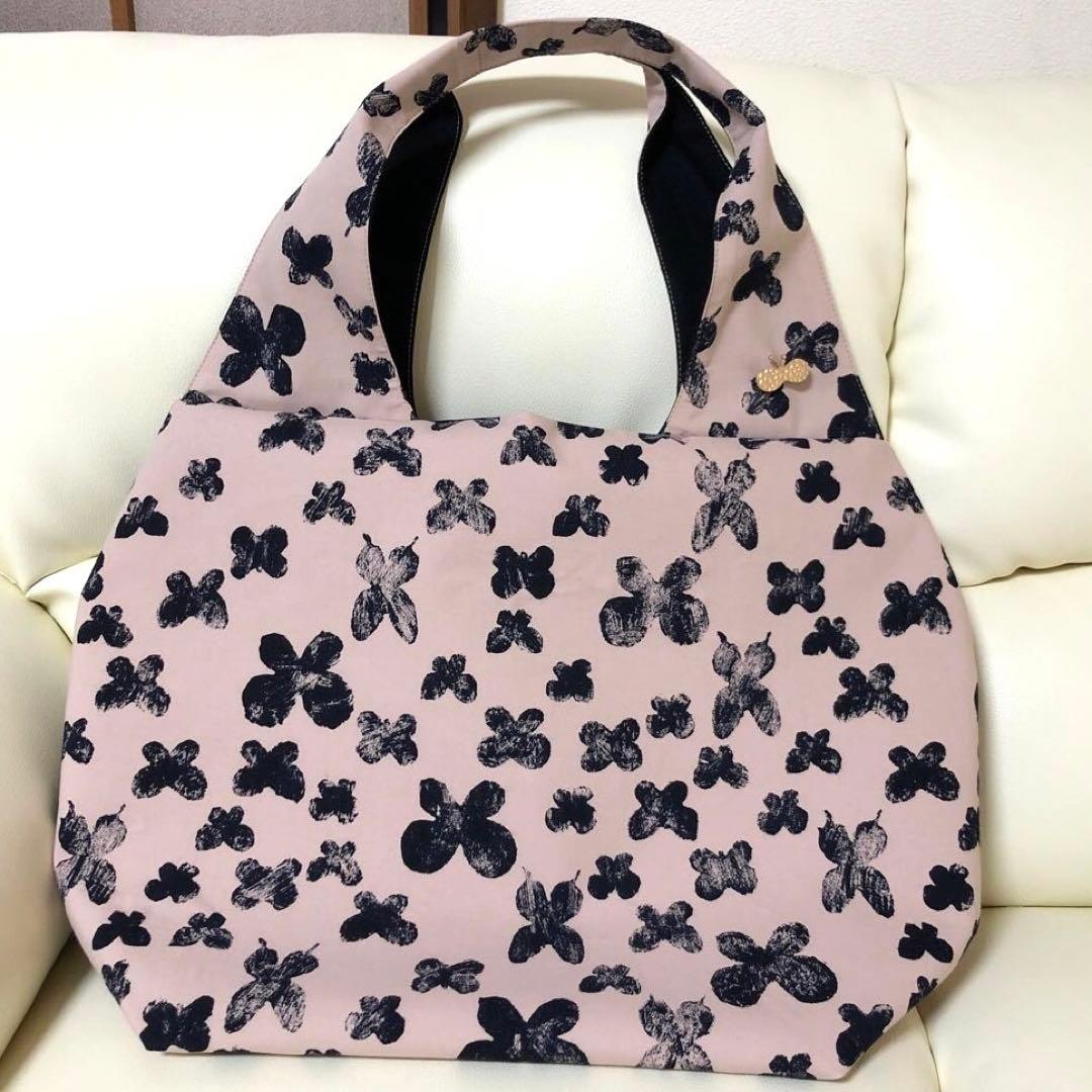 グランドトート&ブローチ♡ミナペルホネン 《memoria全面＊ベージュ》