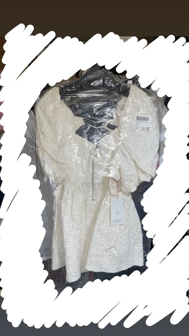 メゾンスペシャル バルーンスリーブチュニック 2way ホワイト