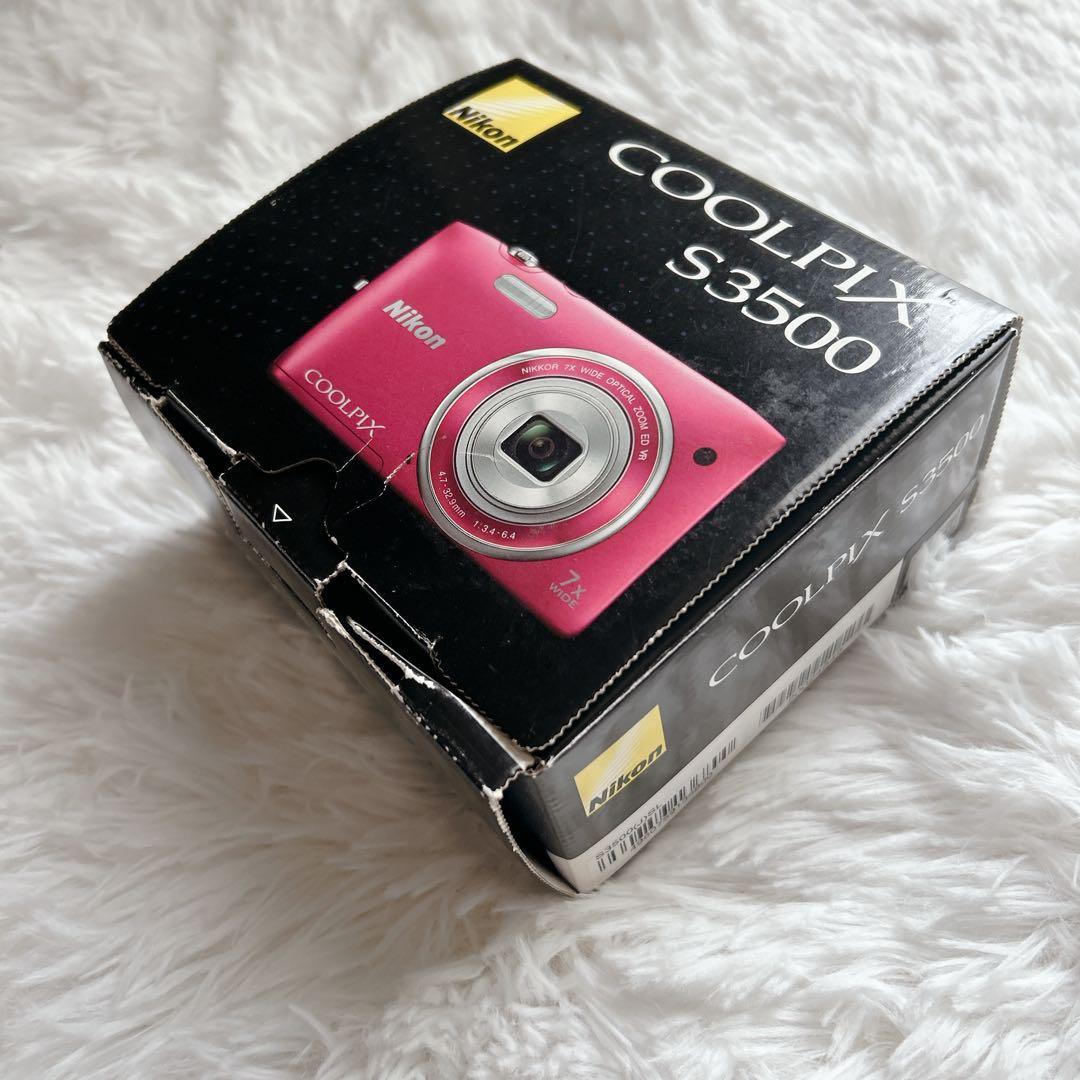 【美品】Nikon COOLPIXS3500 外箱 取説付 ニコン　クールピクス
