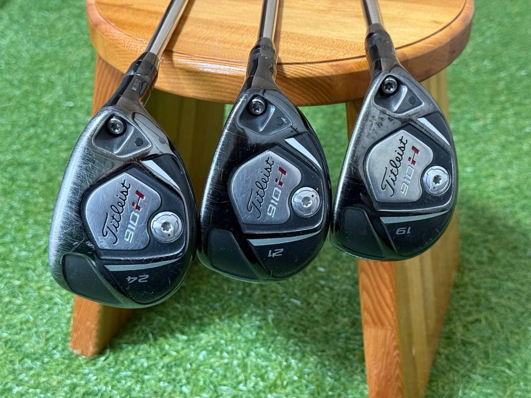 タイトリスト910H ユーティリティ×3本(19°、21°、24°)