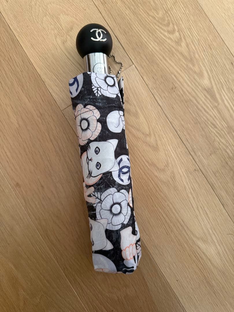 シャネルCHANELレア！シュペットちゃん猫折り畳み傘