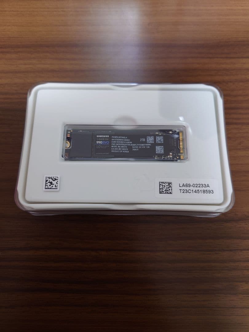 「ほぼ新品」Samsung 990 EVO 2TB M.2 SSD