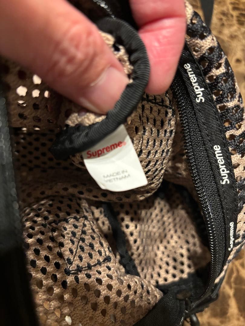 Supreme ヒョウ柄　メッシュ　ショルダーバッグ