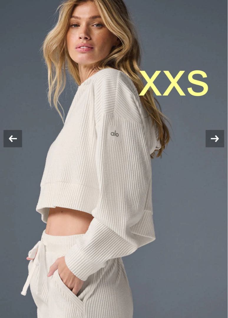 極美品◎alo ミューズフーディ XXS