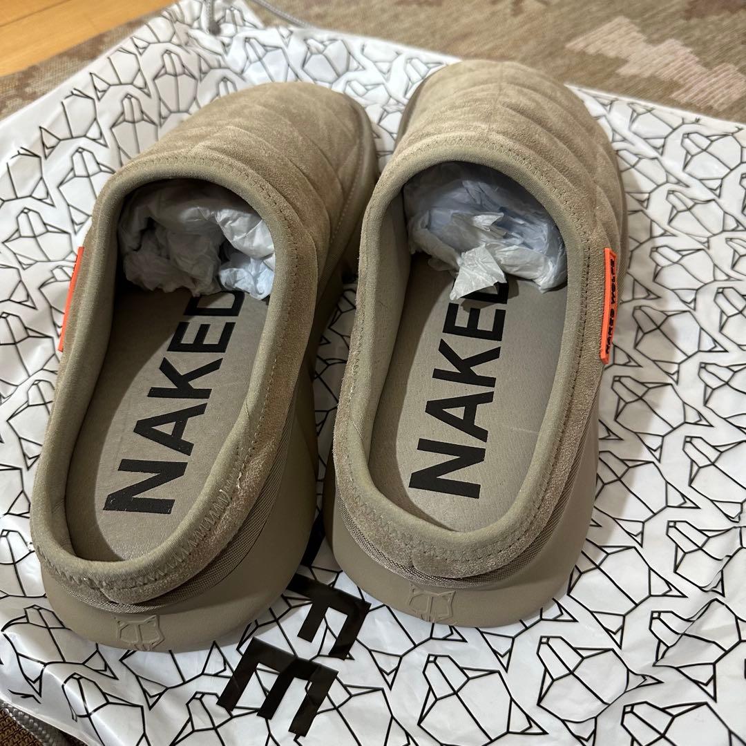 【EU40・他サイズ有】NAKED WOLFE 厚底サボサンダル 本革スエード