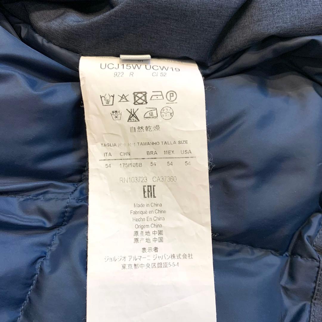 【美品、正規品】ARMANI COLLEZIONIアルマーニ ダウンベストXXL