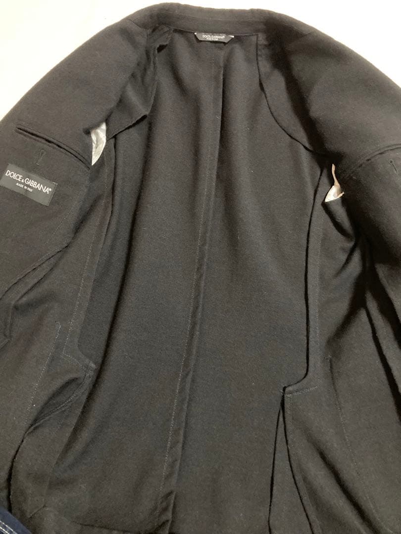 美品DOLCE & GABBANA ドルチェアンドガッバーナ 羊毛　ジャケット黒