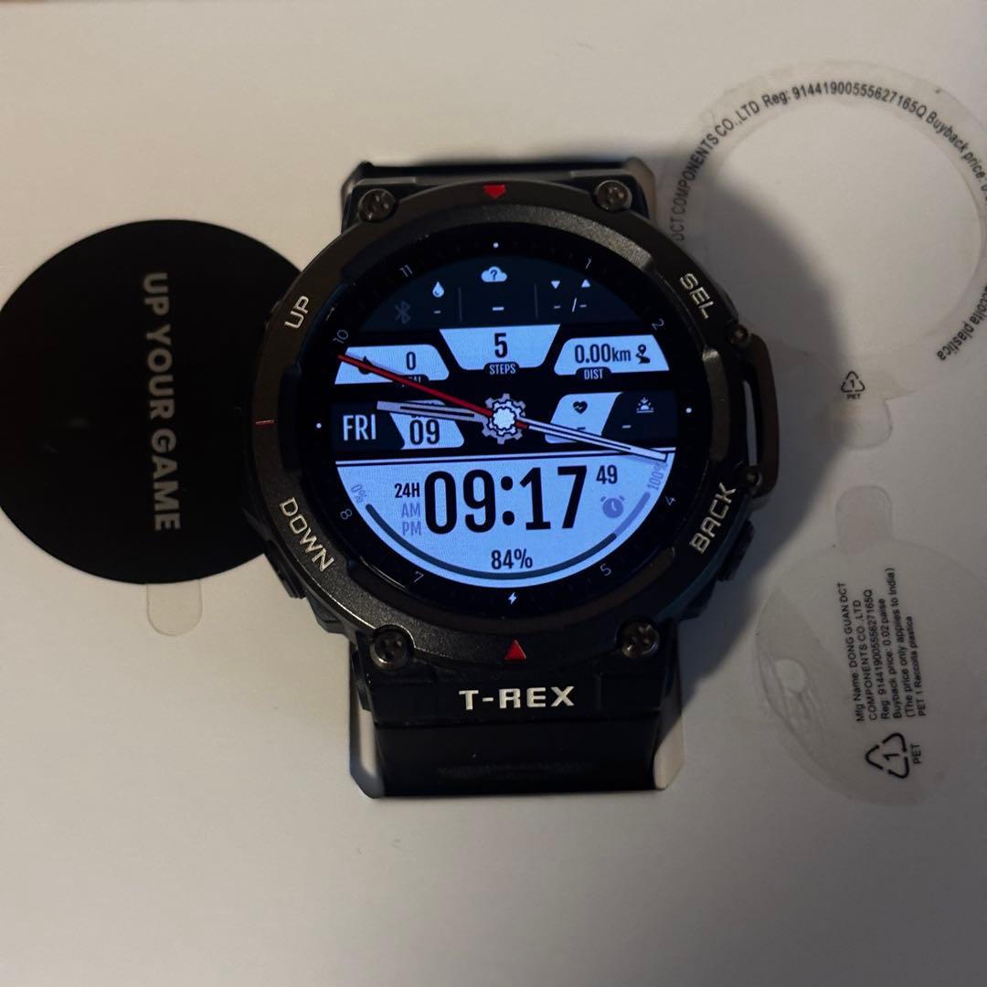 Amazfit T-Rex2スマートウォッチ ブラック
